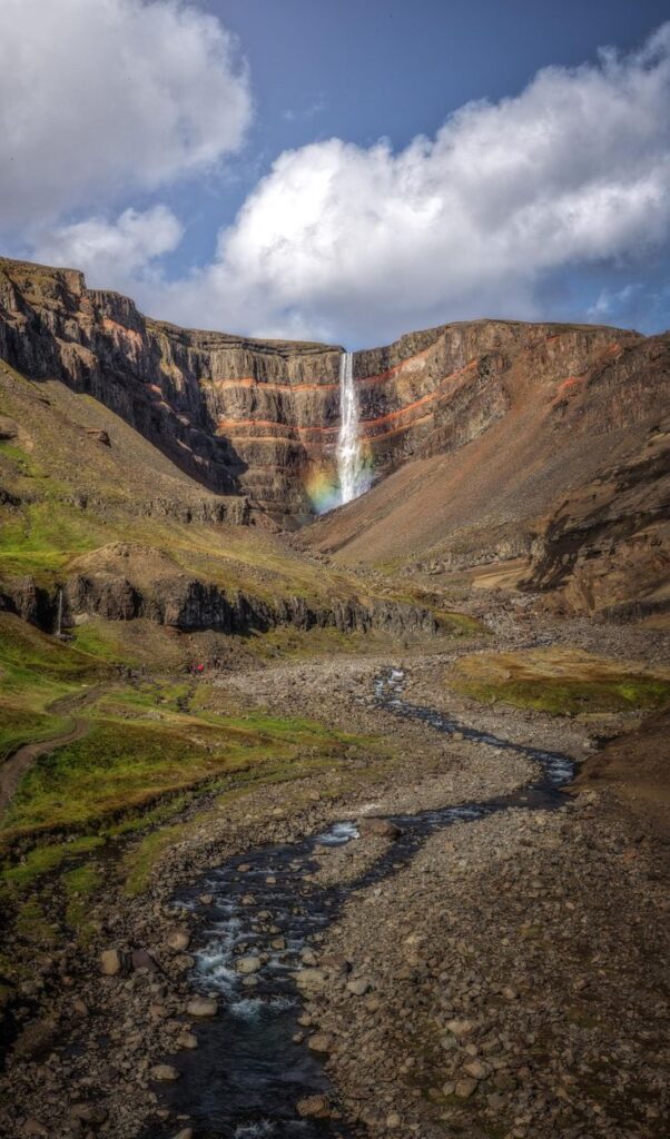 Hengifoss Waterfall